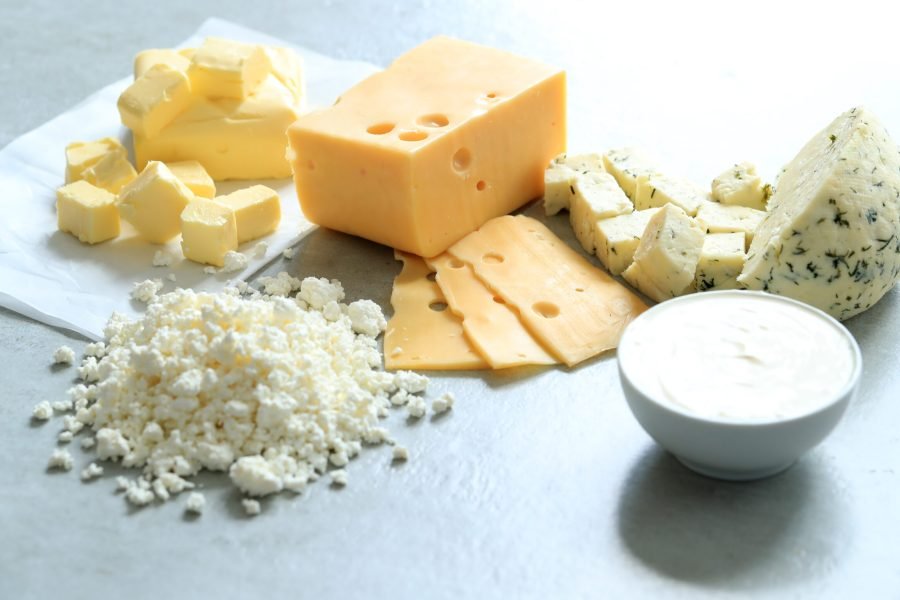 Dairy products on the table